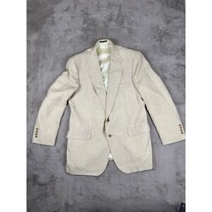 Munsingwear Lifestyle Blazer Sport Coat Two‎ Button Beige Mens Size 44L